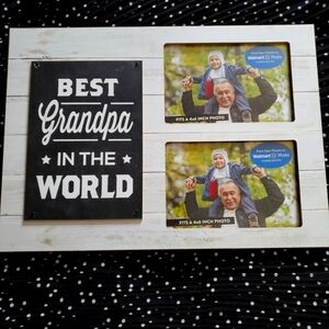 Best Grandpa in the World Photo Frame